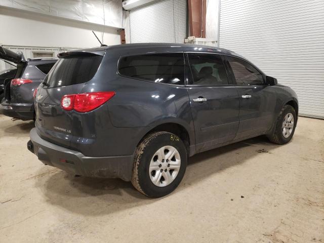 1GNKRFED0CJ400532 - 2012 CHEVROLET TRAVERSE LS GRAY photo 3