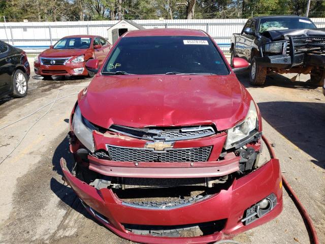 1G1PF5SCXC7101536 - 2012 CHEVROLET CRUZE LT RED photo 5