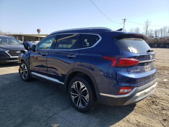 5NMS5CAA8KH058105 - 2019 HYUNDAI SANTA FE LIMITED BLUE photo 2