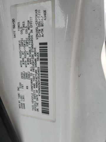 4TASN92N3YZ640469 - 2000 TOYOTA TACOMA XTRACAB PRERUNNER 白色 照片 13