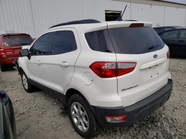 MAJ6P1UL8JC196789 - 2018 FORD ECOSPORT SE WHITE photo 2