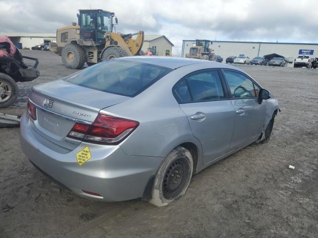 19XFB2F53DE032439 - 2013 HONDA CIVIC LX SILVER photo 3