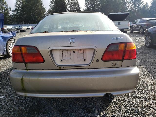 1HGEJ6679YL024593 - 2000 HONDA CIVIC LX GOLD photo 6