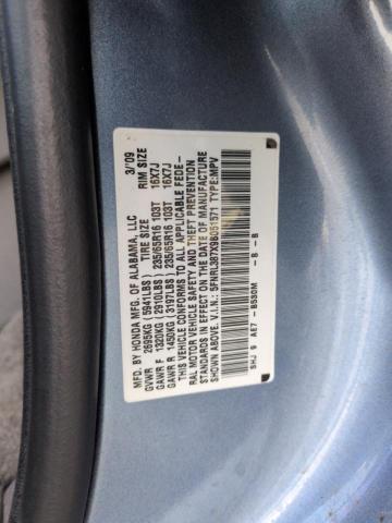 5FNRL387X9B051571 - 2009 HONDA ODYSSEY EXL TEAL photo 14