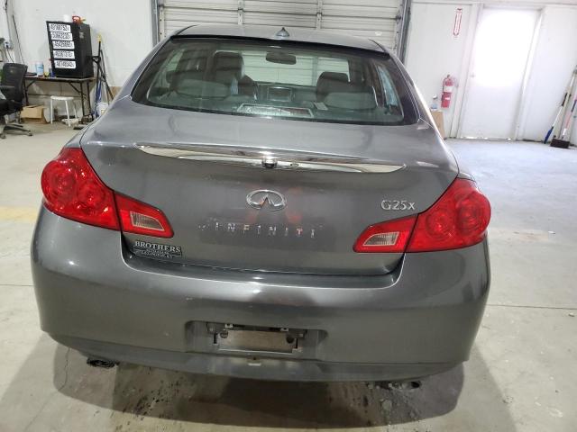 JN1DV6AR2BM650966 - 2011 INFINITI G25 GRAY photo 6