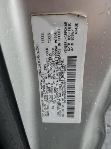 5TESN92N83Z193297 - 2003 TOYOTA TACOMA XTRACAB PRERUNNER ვერცხლისფერი ფოტო 12