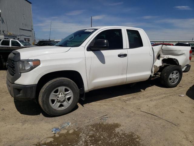 5TFUM5F14JX078003 - 2018 TOYOTA TUNDRA DOUBLE CAB SR/SR5 WHITE photo 1