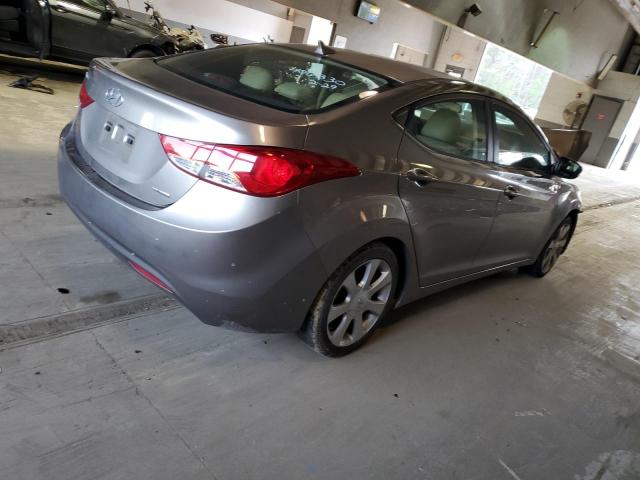 5NPDH4AEXBH005885 - 2011 HYUNDAI ELANTRA GLS GRAY photo 3