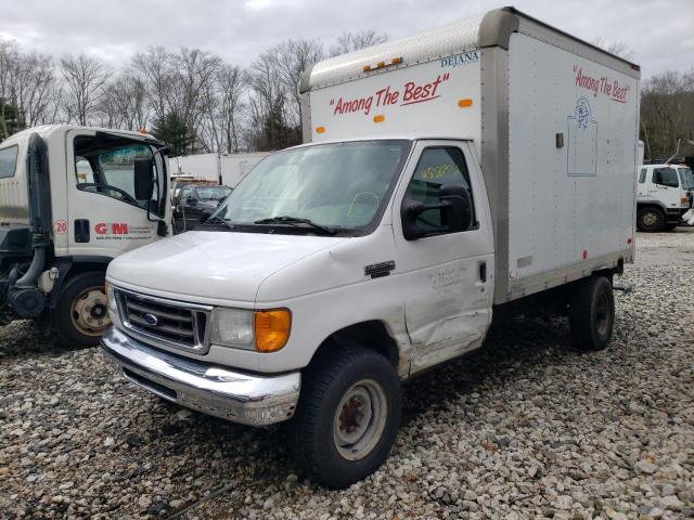 1FDSE35L76DB25069 - 2006 FORD ECONOLINE E350 SUPER DUTY CUTAWAY VAN WHITE photo 1