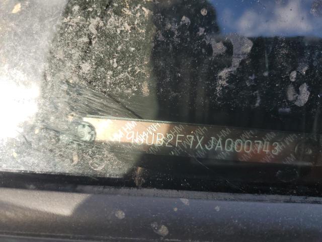 19UUB2F7XJA000743 - 2018 ACURA TLX ADVANCE SILVER photo 13