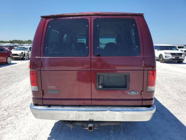 1FMRE11L16HA02708 - 2006 FORD ECONOLINE E150 WAGON RED photo 6