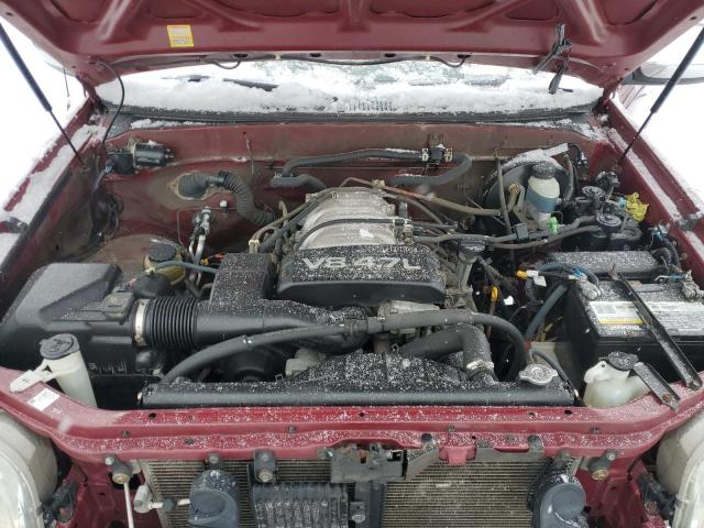 5TBBT44162S270417 - 2002 TOYOTA TUNDRA ACCESS CAB წითელი ფოტო 11