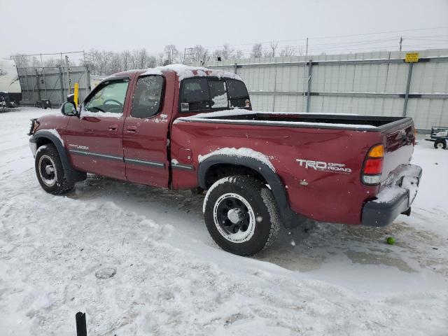 5TBBT44162S270417 - 2002 TOYOTA TUNDRA ACCESS CAB წითელი ფოტო 2