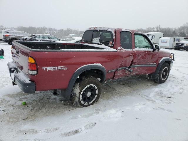 5TBBT44162S270417 - 2002 TOYOTA TUNDRA ACCESS CAB წითელი ფოტო 3