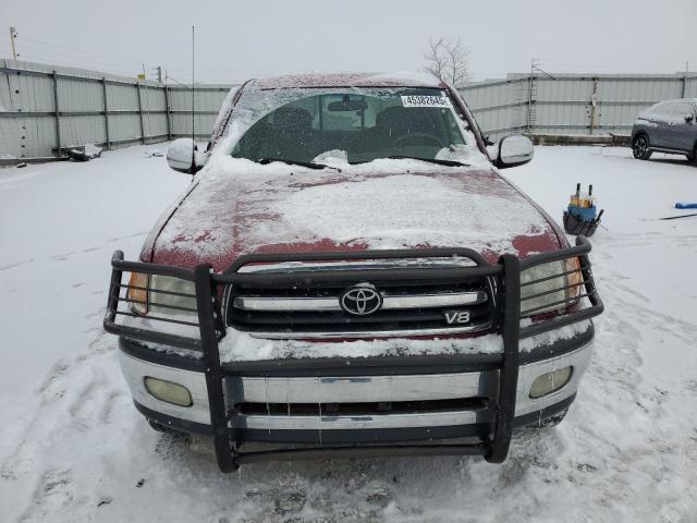 5TBBT44162S270417 - 2002 TOYOTA TUNDRA ACCESS CAB წითელი ფოტო 5