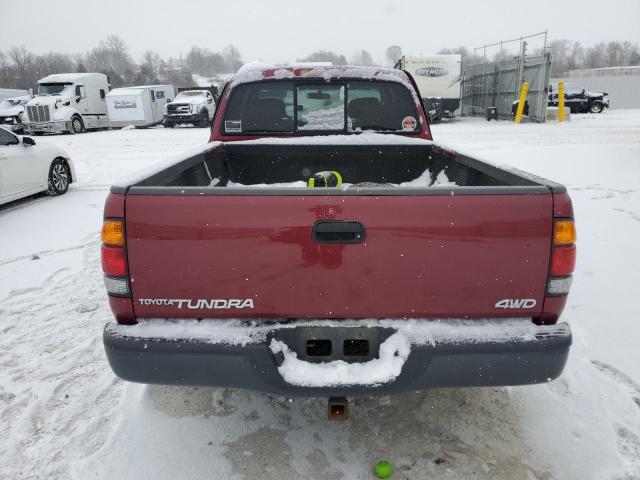 5TBBT44162S270417 - 2002 TOYOTA TUNDRA ACCESS CAB წითელი ფოტო 6
