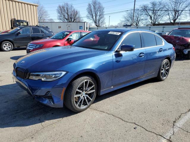 3MW5R7J00M8B51108 - 2021 BMW 330XI BLUE photo 1