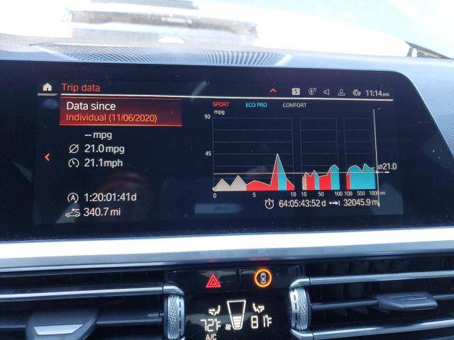 3MW5R7J00M8B51108 - 2021 BMW 330XI أزرق صورة 9