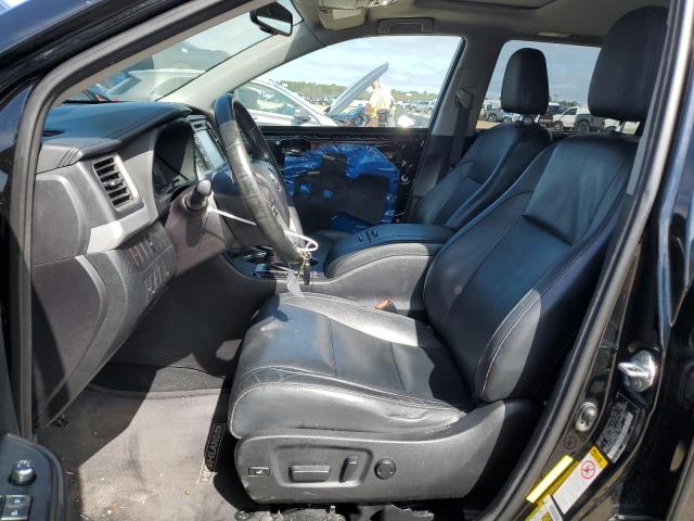 5TDKKRFH0FS043604 - 2015 TOYOTA HIGHLANDER XLE BLACK photo 7