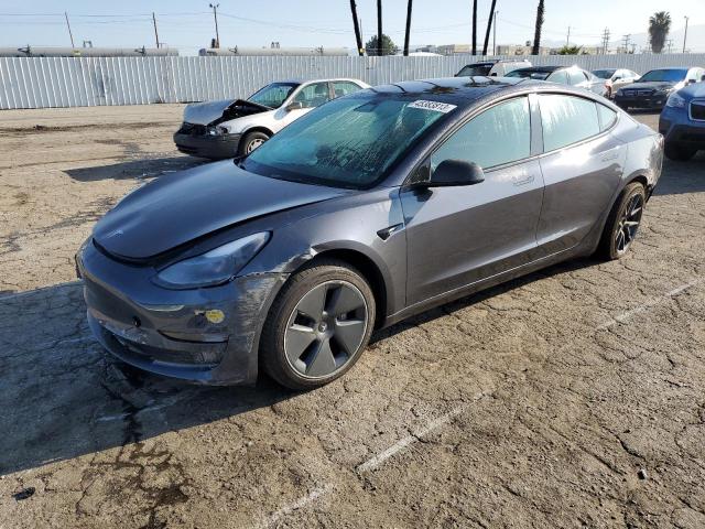 5YJ3E1EBXNF115339 - 2022 TESLA MODEL 3 CHARCOAL photo 1