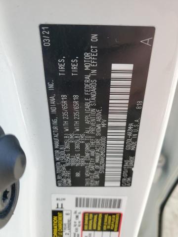 5TDGZRAH2MS058000 - 2021 TOYOTA HIGHLANDER XLE 白色 照片 13