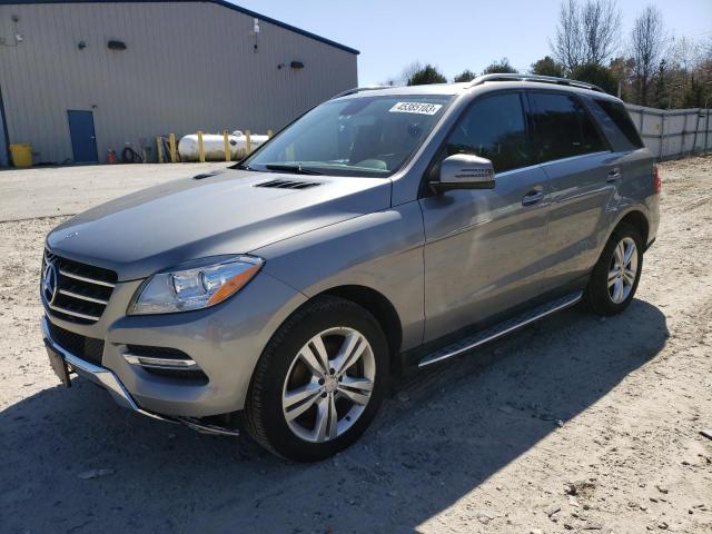 4JGDA5HB8EA377500 - 2014 MERCEDES-BENZ ML 350 4MATIC GRAY photo 1