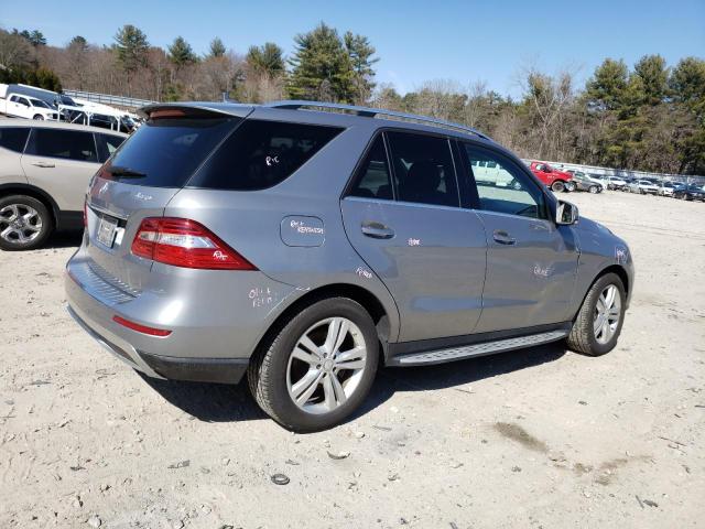 4JGDA5HB8EA377500 - 2014 MERCEDES-BENZ ML 350 4MATIC GRAY photo 3
