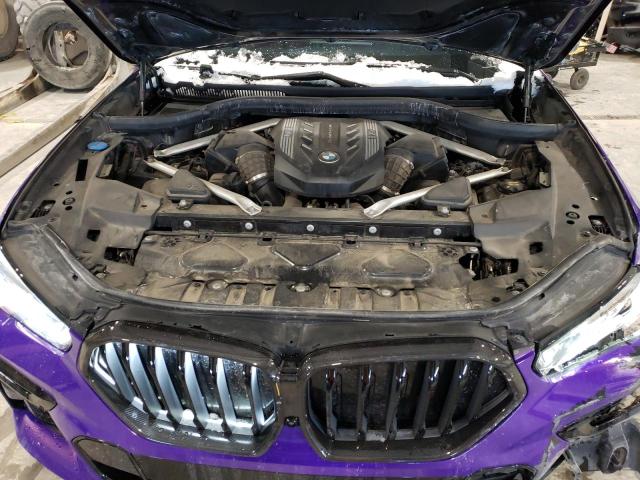 5UXCY8C07N9K85135 - 2022 BMW X6 M50I PURPLE photo 12