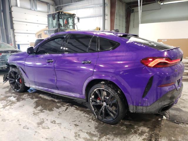 5UXCY8C07N9K85135 - 2022 BMW X6 M50I PURPLE photo 2