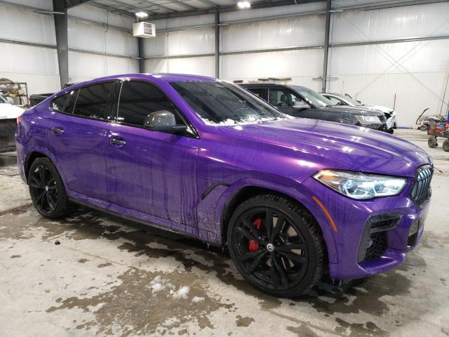5UXCY8C07N9K85135 - 2022 BMW X6 M50I PURPLE photo 4