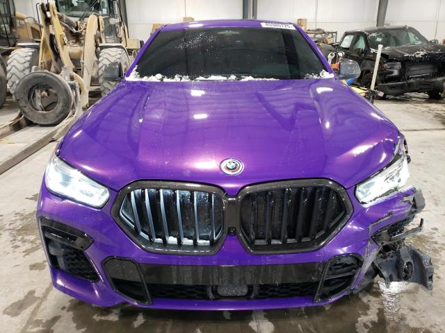 5UXCY8C07N9K85135 - 2022 BMW X6 M50I PURPLE photo 5