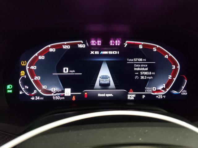 5UXCY8C07N9K85135 - 2022 BMW X6 M50I PURPLE photo 9