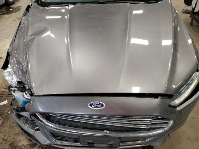 3FA6P0RU0ER340841 - 2014 FORD FUSION TITANIUM HEV GRAY photo 11