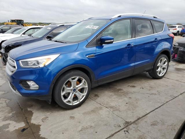 1FMCU9J96KUA37953 - 2019 FORD ESCAPE TITANIUM BLUE photo 1