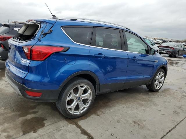 1FMCU9J96KUA37953 - 2019 FORD ESCAPE TITANIUM BLUE photo 3