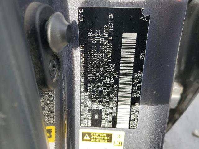 2T2BK1BA5DC208476 - 2013 LEXUS RX 350 BASE ნაცრისფერი ფოტო 12