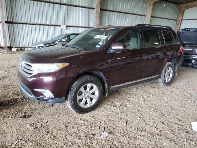 5TDBK3EH4CS170334 - 2012 TOYOTA HIGHLANDER BASE MAROON photo 1