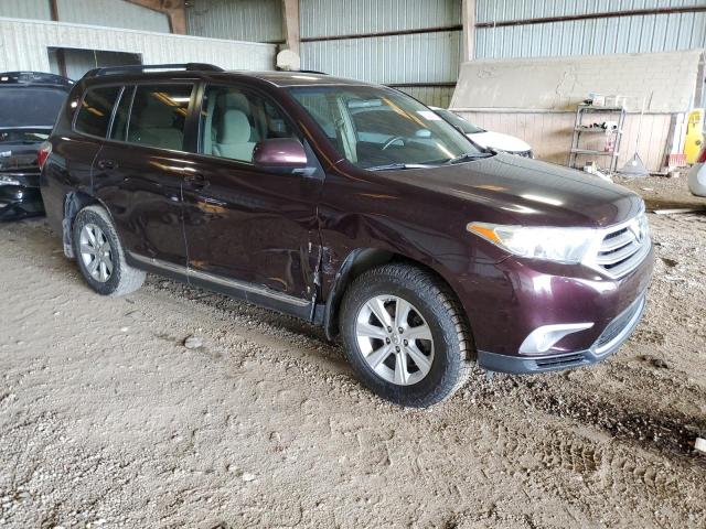 5TDBK3EH4CS170334 - 2012 TOYOTA HIGHLANDER BASE MAROON photo 4