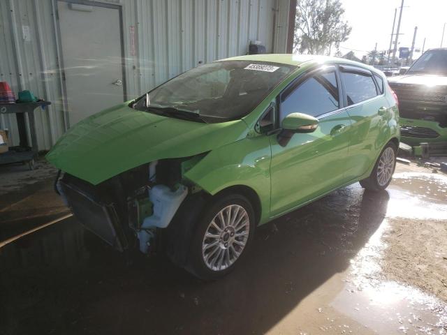 3FADP4FJ3EM207061 - 2014 FORD FIESTA TITANIUM GREEN photo 1