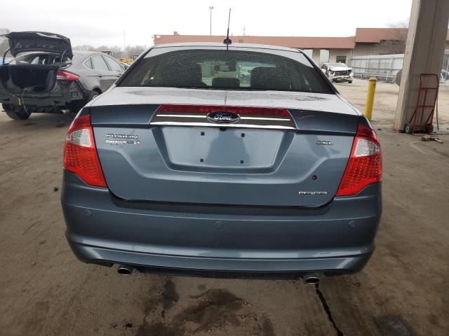 3FAHP0JG7BR272855 - 2011 FORD FUSION SEL BLUE photo 6