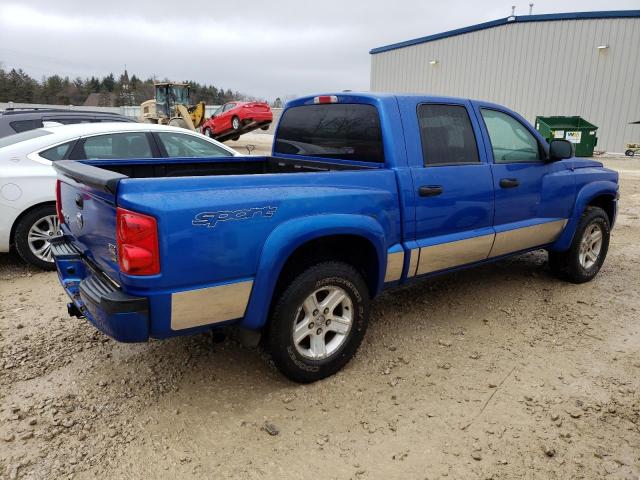 1D7HW68N68S537255 - 2008 DODGE DAKOTA SPORT BLUE photo 3