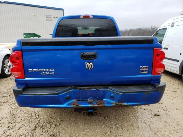 1D7HW68N68S537255 - 2008 DODGE DAKOTA SPORT BLUE photo 6