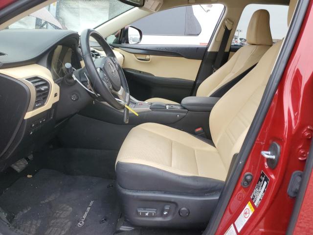 JTJYARBZ0K2126671 - 2019 LEXUS NX 300 BASE წითელი ფოტო 7