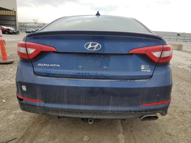 5NPE24AF6HH481283 - 2017 HYUNDAI SONATA SE BLUE photo 6