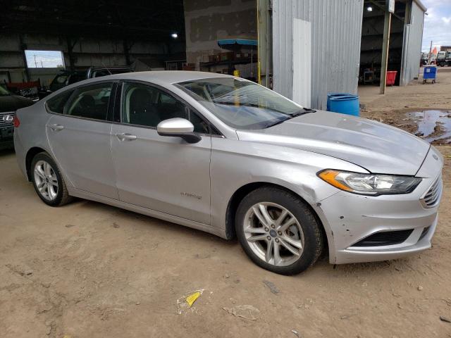 3FA6P0LUXJR269506 - 2018 FORD FUSION SE HYBRID GRAY photo 4