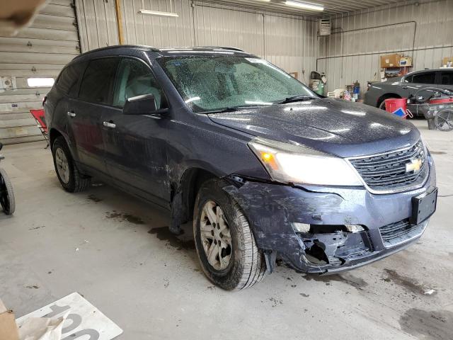 1GNKVFED1EJ137238 - 2014 CHEVROLET TRAVERSE LS BLUE photo 4