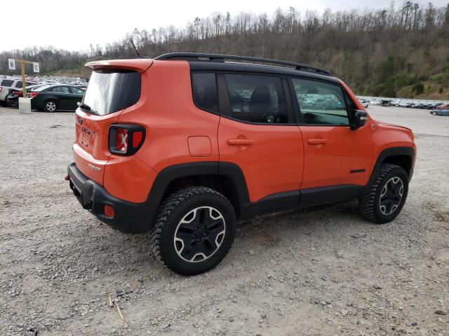 ZACCJBCT4GPD80122 - 2016 JEEP RENEGADE TRAILHAWK ORANGE photo 3