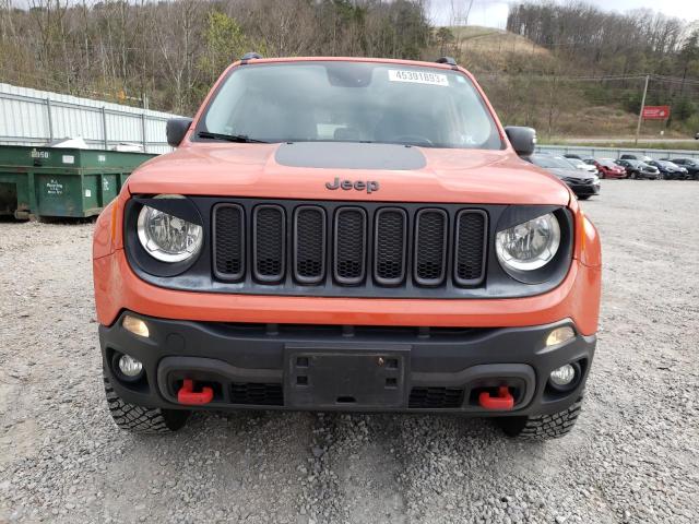 ZACCJBCT4GPD80122 - 2016 JEEP RENEGADE TRAILHAWK ORANGE photo 5