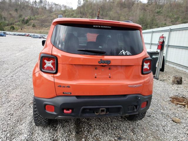 ZACCJBCT4GPD80122 - 2016 JEEP RENEGADE TRAILHAWK ORANGE photo 6