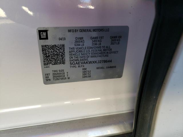 5GAEVAKWXKJ278644 - 2019 BUICK ENCLAVE ESSENCE 白色 照片 14